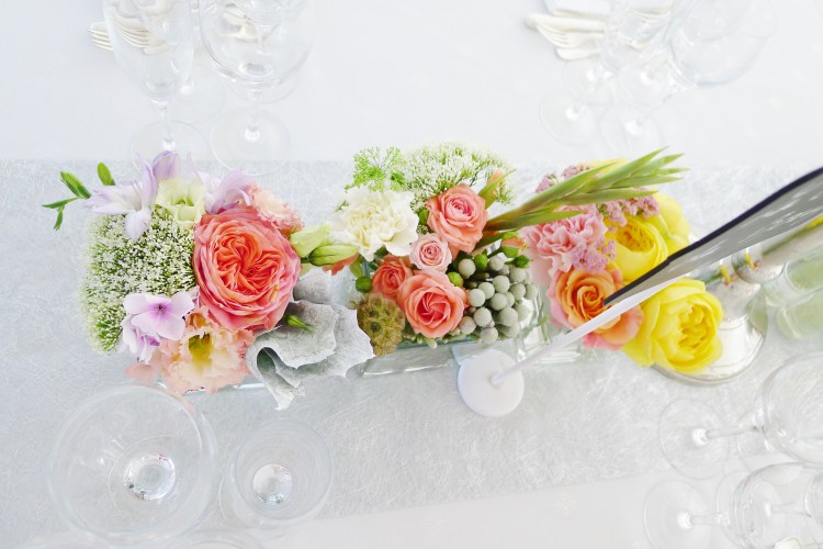 réctangle de bouquets bas